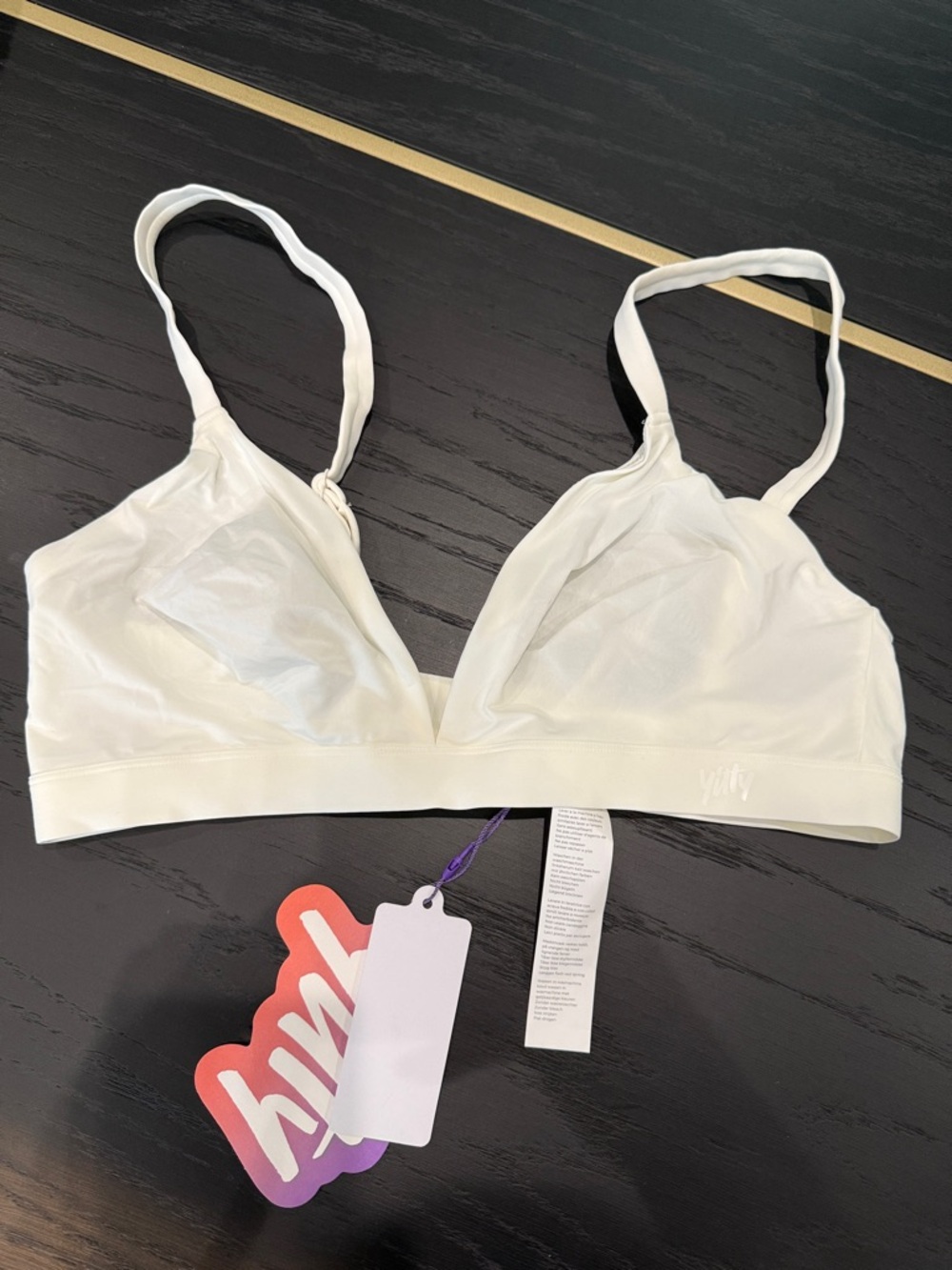 YITTY White Wireless Triangle Bralette